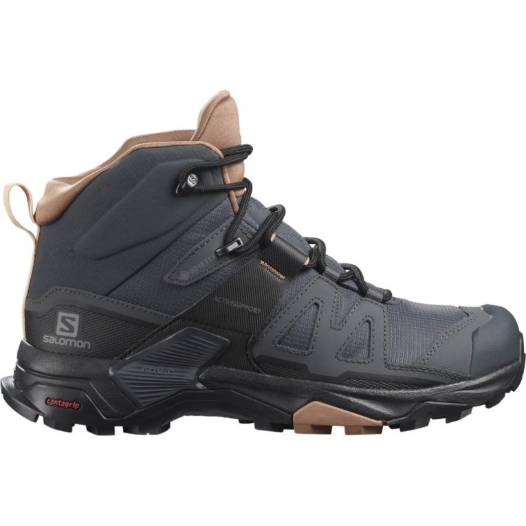 Black Salomon X Ultra 4 Mid GTX Women\'s Hiking Boots | PH 92703Z